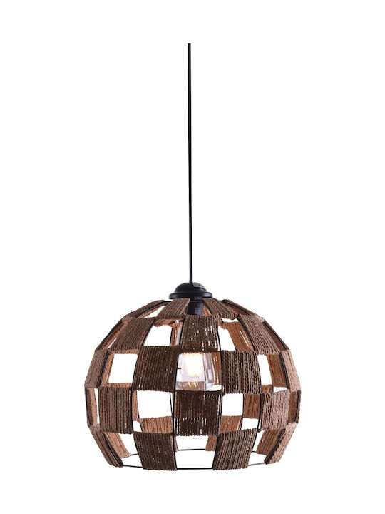 Home Lighting Show Pendant Light Suspension for Socket E27 Brown