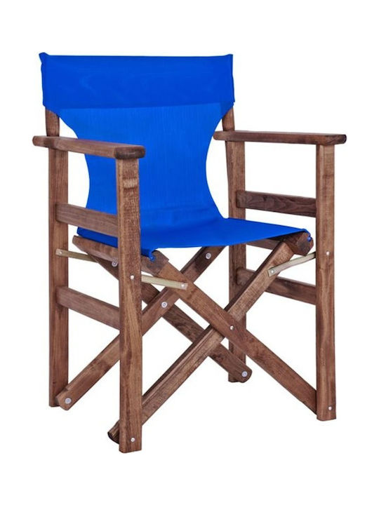 Director's Chair Wooden Νάξος Blue 1pcs 60x51x86cm.