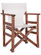 Director's Chair Wooden Νάξος Ecru 1pcs 60x51x86cm.