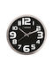Esperanza Zurich Leise Wanduhr Metallisch Schwarz Ø25cm