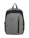 Diplomat Men's Fabric Backpack Gray 19lt