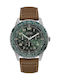 Guess Ανδρικό Ρολόι 48mm Μπαταρίας με Καφέ Δερμάτινο Λουράκι