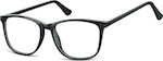 Sunoptic Plastic Eyeglass Frame Black CP141