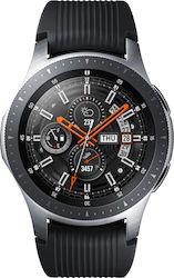Samsung Galaxy Watch Aluminium 46mm Αδιάβροχο με Παλμογράφο (Silver)