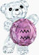 Swarovski Decorative Bear made of Crystal Kris Bear Aquarius 2x2x3.1cm 1pcs