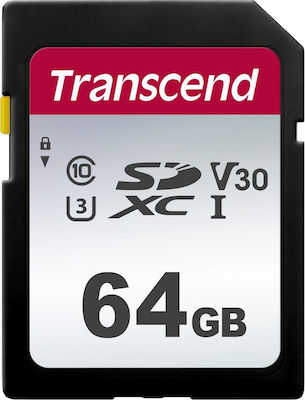 Transcend 300s SDXC 64GB Class 10 U1 V30 UHS-I