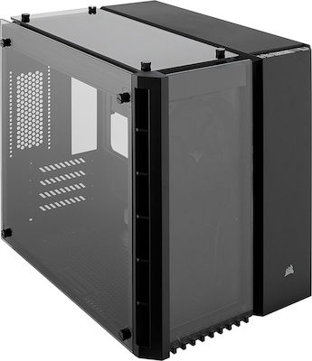 Corsair Crystal Series 280X Gaming Midi Tower Κουτί Υπολογιστή με Πλαϊνό Παράθυρο Μαύρο