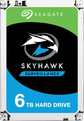 Seagate Skyhawk Surveillance 6000ГБ Хард диск Σκληρи дискове 3.5" SATA III 5900оборотивминута с 256МБ Кеш за Записващо устройство