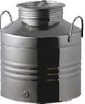 Quattro Effe Stainless Steel Container with Screw Lid 50lt 100035