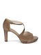 S.Oliver Platform Suede Women's Sandals Brown with Chunky High Heel 5-28323-28-392