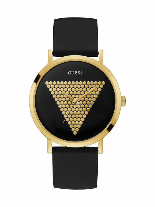 Guess Women's Watch with Black Rubber Strap