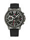 Tommy Hilfiger Landon Uhr Chronograph Batterie mit Schwarz Lederarmband