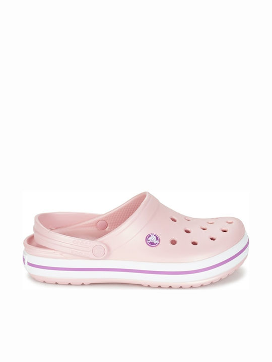 Crocs Crocband Γυναικεία Ανατομικά Σαμπό Ροζ 11...