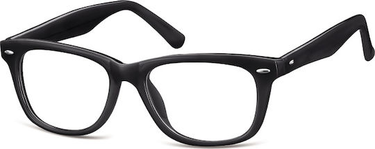 Sunoptic Kids PK10 M Children's Plastic Eyeglass Frame Black PK10M