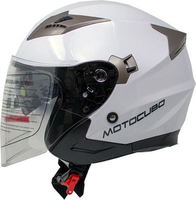 Motocubo Jet Tourer Jet Helmet White M3H803W