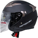 Motocubo Jet Tourer Jet Helmet Black Matt M3H803MB