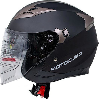 Motocubo Jet Tourer Jet Helmet Black Matt M3H803MB