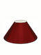 VK Lighting Konisch Lampenschirm Rot mit Durchmesser 45cm