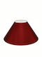 VK Lighting Konisch Lampenschirm Rot mit Durchmesser 40cm