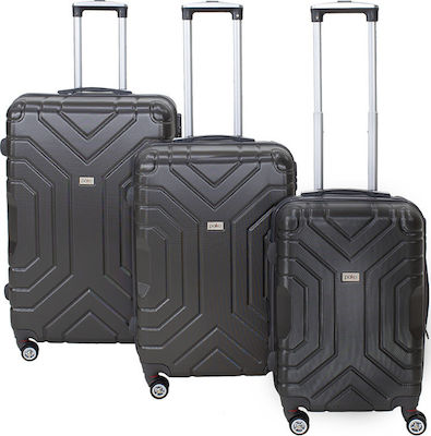 Pakketo Galaxy Set of Suitcases Gray Set 3pcs