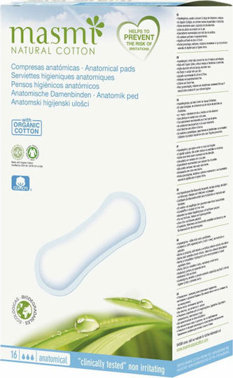 Masmi Organic Cotton Classic Anatomical Pads 16τμχ
