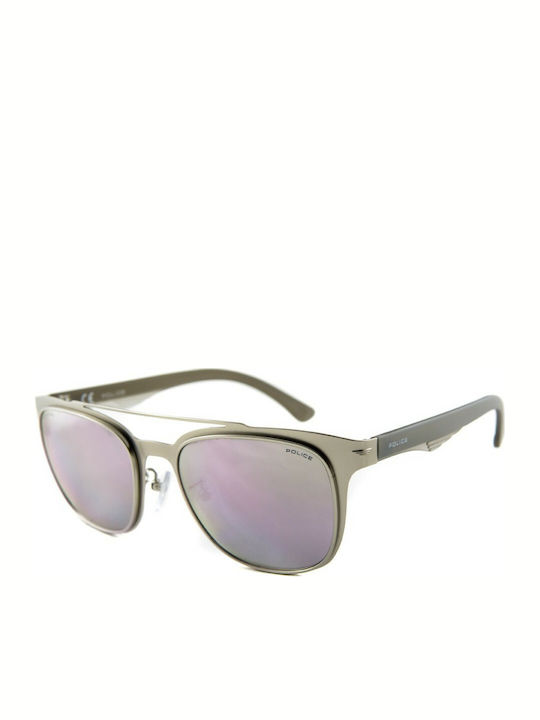 Police Men's Sunglasses with Gray Frame with Polarized Lens SPL356/581P