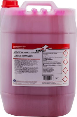 Feral Schaumstoff Reinigung für Körper mit Duft Kaugummi Σαμπουάν Ενεργού Αφρού Bubble Pink 20l 18679