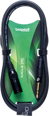 Bespeco Cable XLR male - 6.3mm male 3m (EASX300)