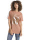 Puma T7 Chains Tee Feminin Tricou Roz