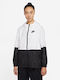 Nike Sportswear Woven Γυναικείο Αθλητικό Μπουφάν Αδιάβροχο και Αντιανεμικό Λευκό