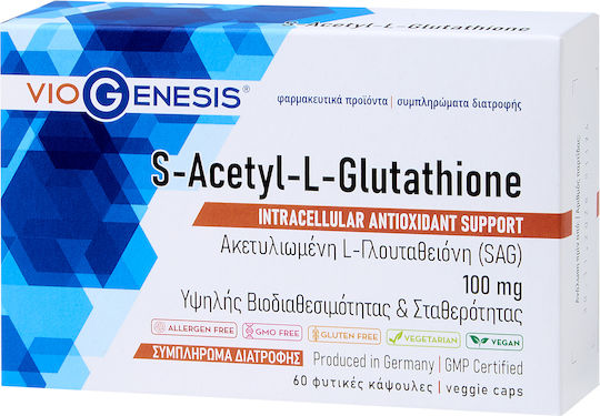 Viogenesis S Acetyl L Glutathion 60 Capsule Unflavoured