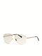 Bob Sdrunk Arnold 102 Damen Sonnenbrille mit Gold Metall Gestell und Braun Linse
