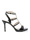 Sandalen aus Lackleder Schwarz