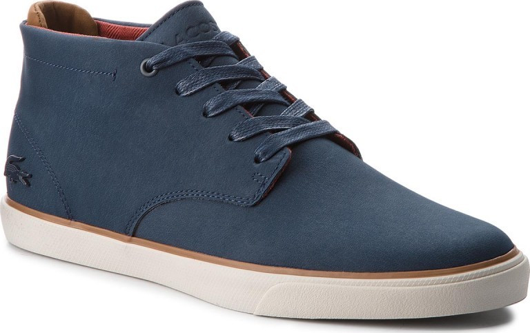lacoste navy esparre chukka trainers