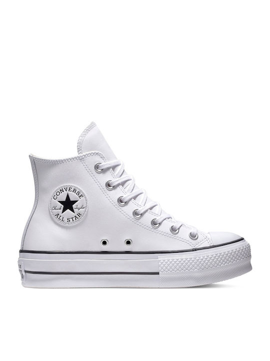 Converse Chuck Taylor All Star Lift Flatforms Boots White