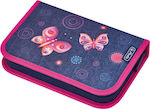 Herlitz Butterfly Dreams Pencil Case Full with 1 Compartment Purple