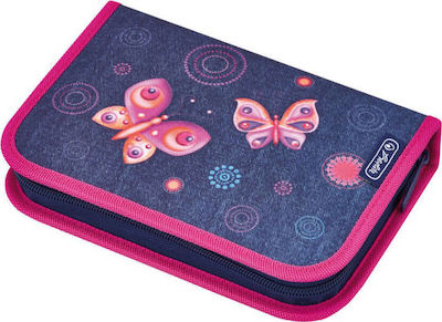 Herlitz Butterfly Dreams Federmäppchen Voll mit 1 Fach Lila