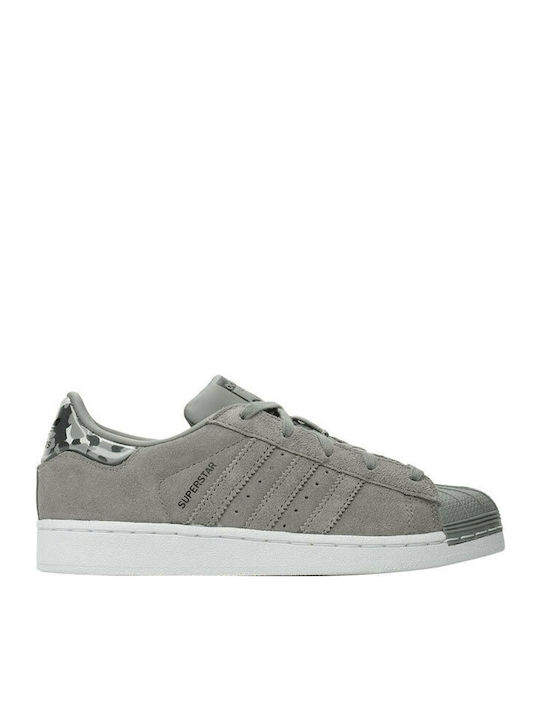 Adidas Παιδικά Sneakers Superstar PS Charcoal Solid Grey / Cloud White