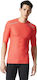 Adidas Techfit Chill Tee Herren Thermo Kurzarmshirt Rot