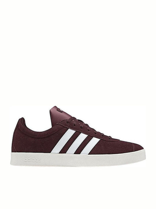 Adidas VL Court 2.0 Sneakers Maroon / Cloud White