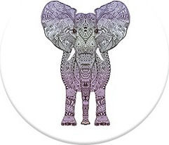 Pop Holder Elephant for Mobile Phone Multicolour Multicolour