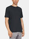 Under Armour Sportstyle Left Chest Herren Sport T-Shirt Kurzarm BLACK