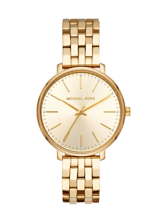 Michael Kors Pyper Women's Watch with Gold Metal Bracelet