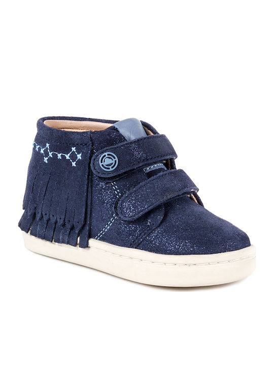 Mayoral Kids Sneakers High with Scratch Navy Blue