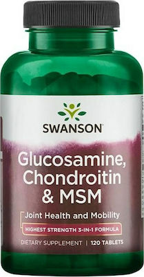 Swanson Glucosamine Chondroitin MSM Συμπλήρωμα για την Υγεία των Αρθρώσεων 150 ταμπλέτες