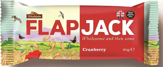 Wholebake Bar Oat / Energy / Flapjack with Cranberry (1x80gr) 80gr