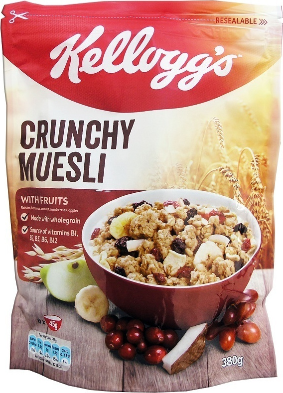 Kellogg's Crunchy Muesli Fruit 380gr Skroutz.gr