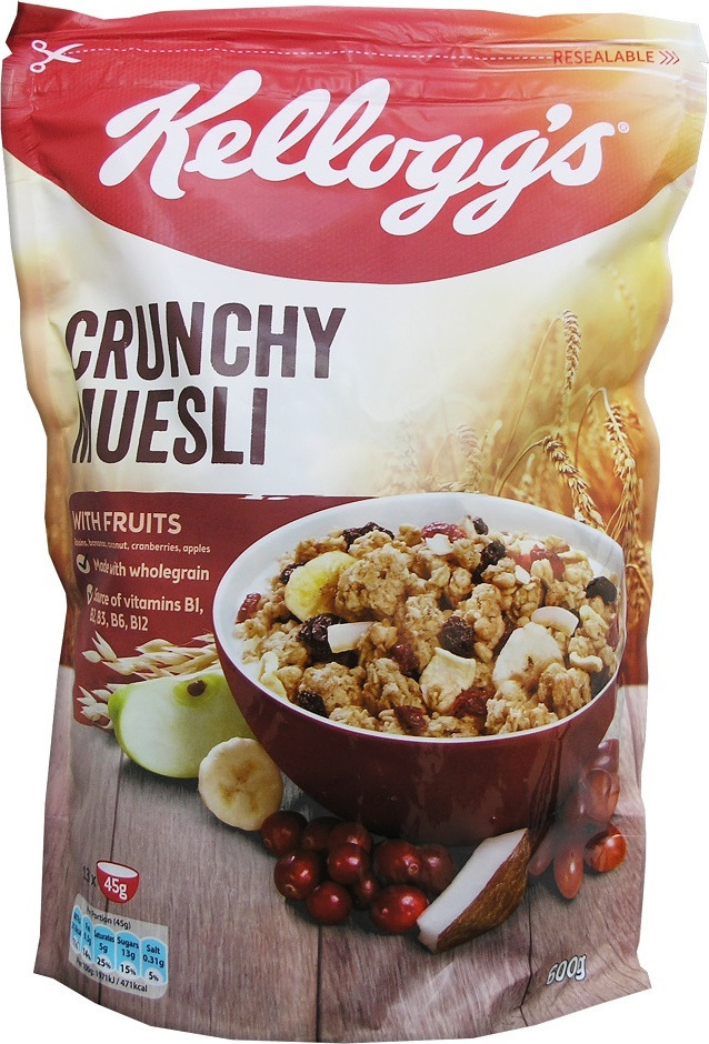 Kellogg's Crunchy Muesli Fruit 600gr Skroutz.gr