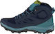 Salomon Outline Mid Gtx Damen Wanderstiefel Wasserdicht mit Gore-Tex Membran Blau