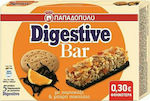 Παπαδοπούλου Digestive Μπάρα Δημητριακών με Πορτοκάλι & Σοκολάτα (5x28gr) 140gr